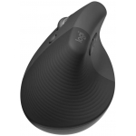 Logitech LIFT 人體工學垂直滑鼠 (左手版) (石墨灰) 57度手握姿勢